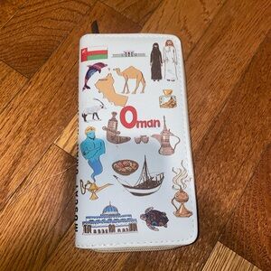 Oman Themed White Wallet
